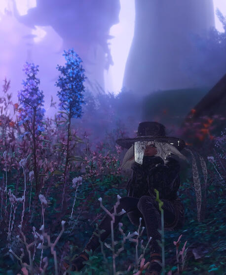 Relaxing in the Shroud.